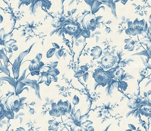 南法鄉村花卉 壁紙(藍)