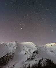 雪山星空 壁畫(厚雪)