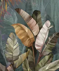 芭蕉葉林 壁畫(濃色)
