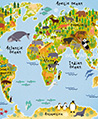野生世界地圖壁紙