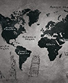 工業世界地圖 壁畫-五大洲