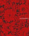 盛夏花叢 壁畫 (紅)