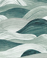 流雲 壁畫(綠)