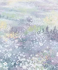 粉彩花海 壁畫(紫)