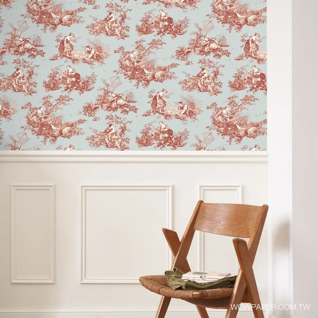 夏日田園 壁紙(藍底)