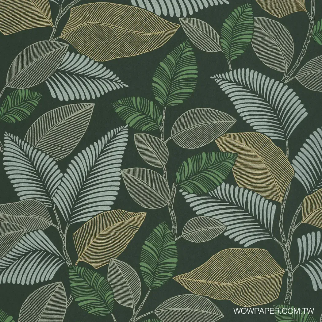 纏繞的藤蔓 壁紙(綠)