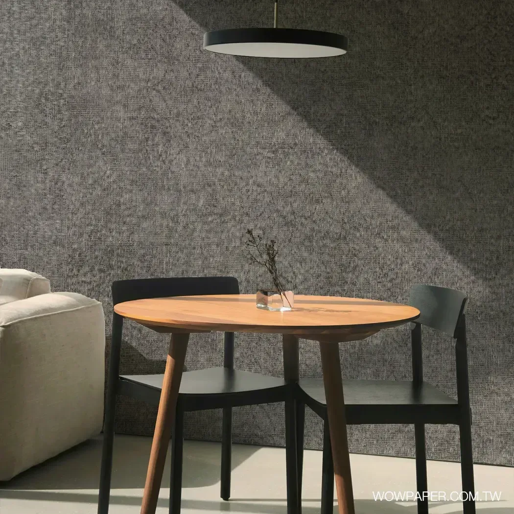 短絨織布紋 壁紙(灰)