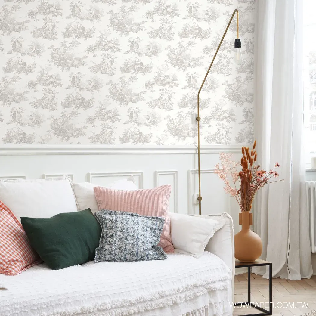 夏日田園 壁紙(灰)