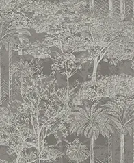 棕櫚叢林織布 壁紙(墨)