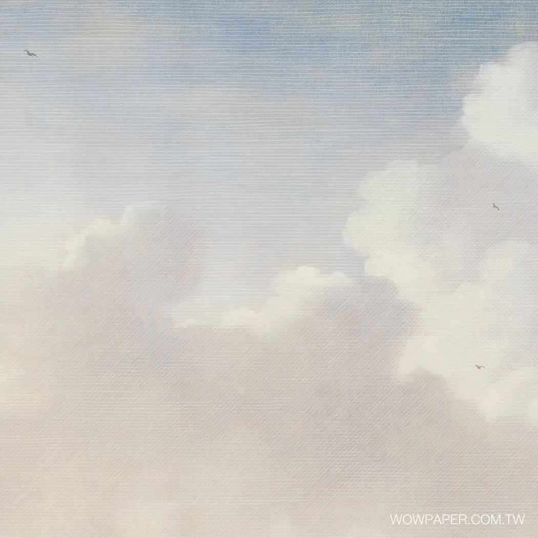 迷人的陰天 壁畫-藍