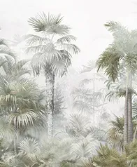 霧中雨林 壁畫(綠)