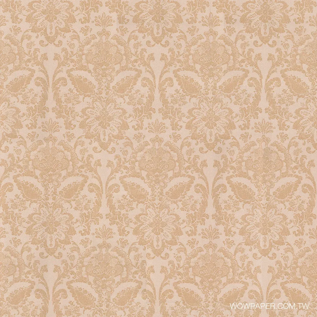 巴洛克圖騰 壁紙(金棕)