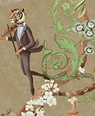 奇幻叢林 壁紙(金棕)
