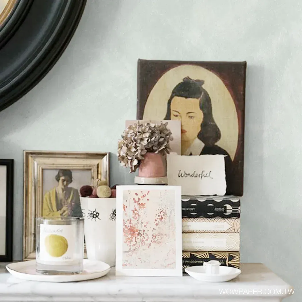 藝術泥灰牆 壁紙(薄水)