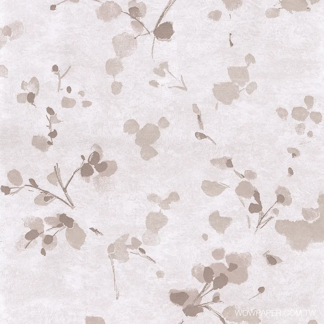 春色花卉 壁紙(灰棕)