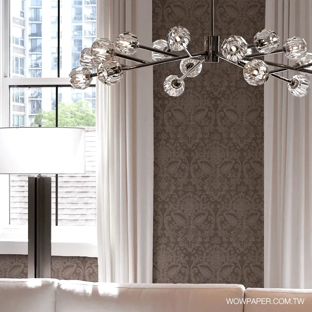 巴洛克圖騰 壁紙(褐)