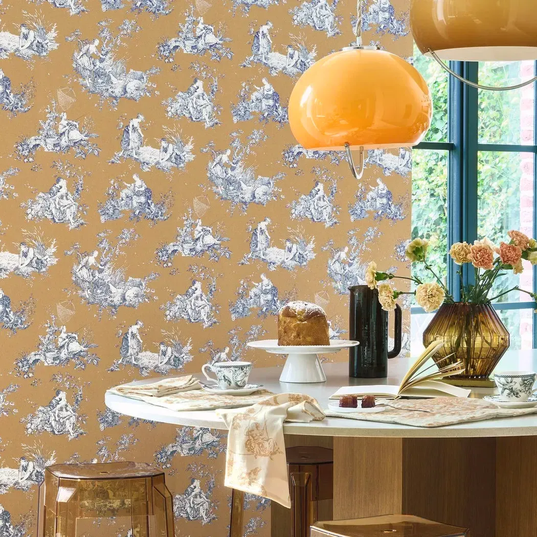 夏日田園 壁紙(棕底)