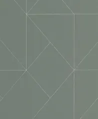 簡約幾何線條 壁紙(灰綠)