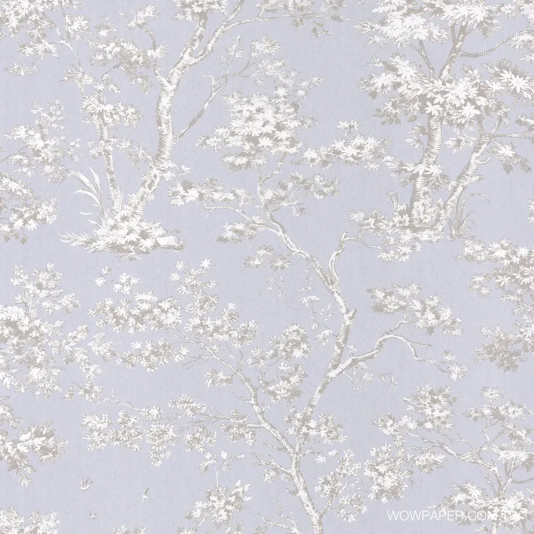 楓丹白露森林 壁紙(灰藍)