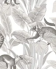 林間環尾狐猴 壁紙(灰)