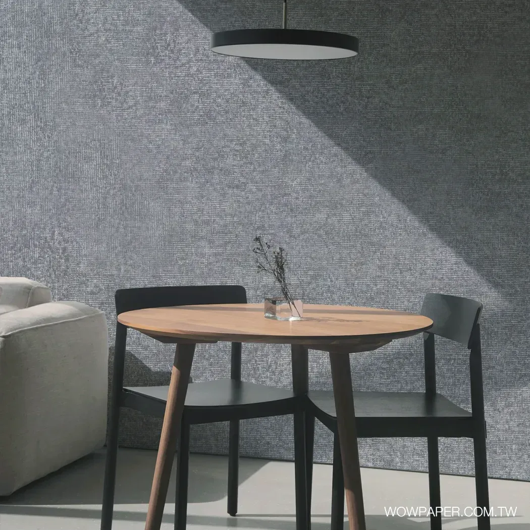 短絨織布紋 壁紙(藍灰)