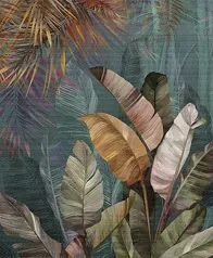 芭蕉葉林 壁畫(濃色)