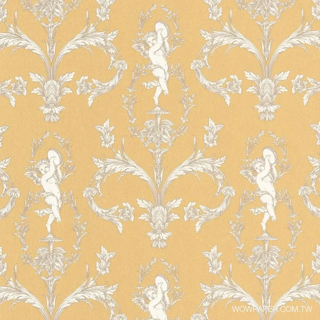 小天使圖騰 壁紙(黃)