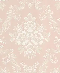 巴洛克花環 壁紙(粉)