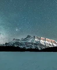 雪山星空 壁畫(千層)