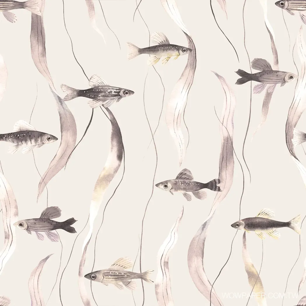 悠游小魚 壁畫