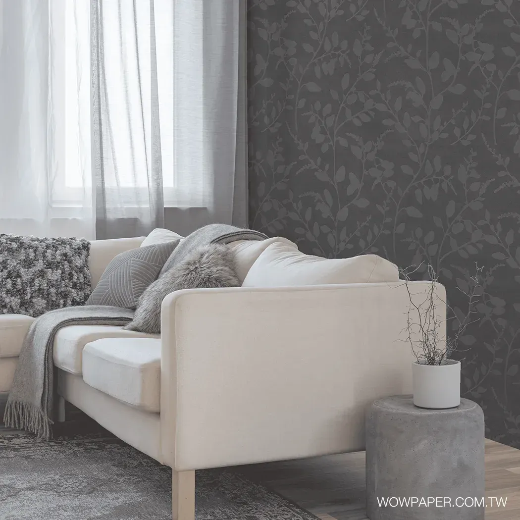 靜謐枝影 壁紙(深灰)