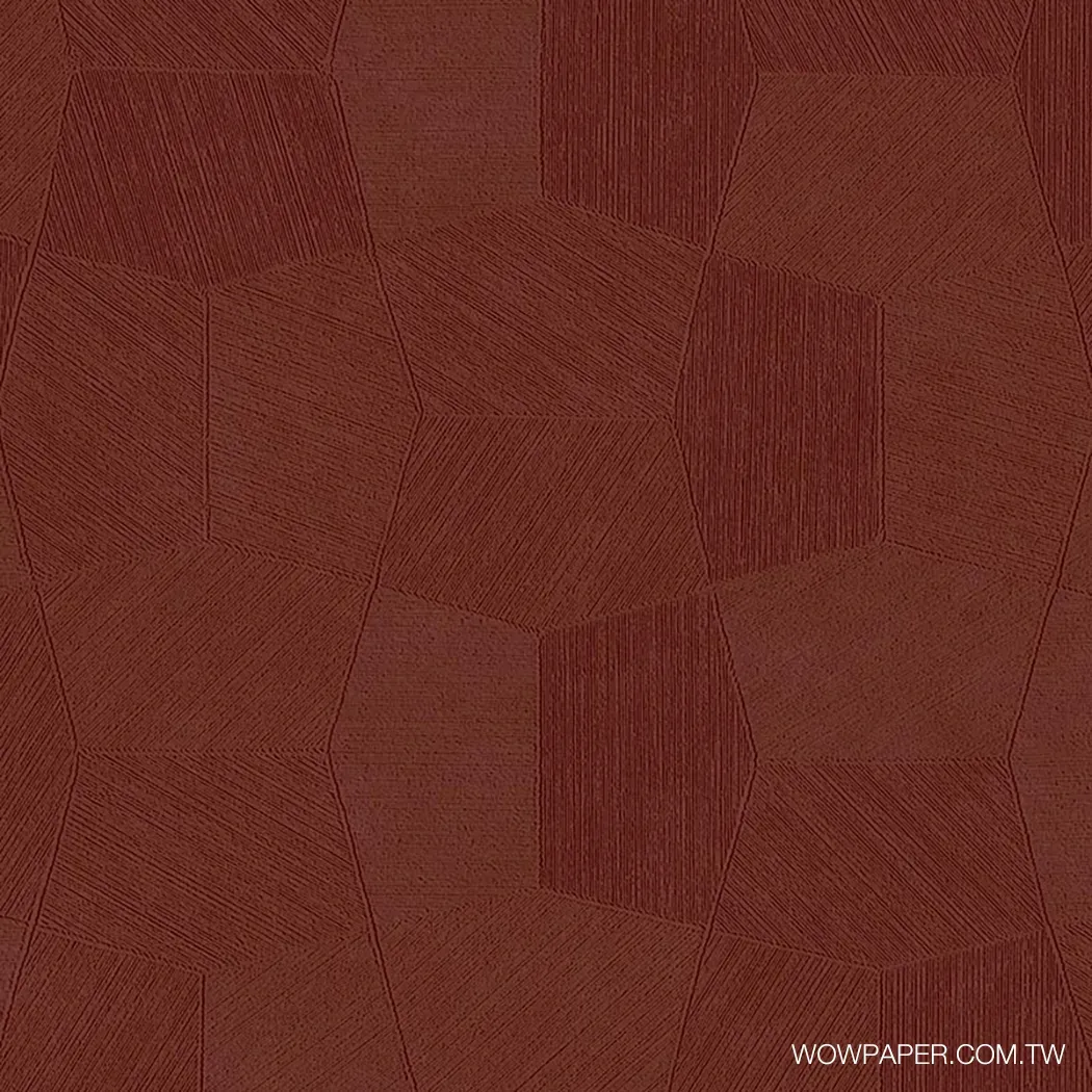 單色層次幾何 壁紙(紅)