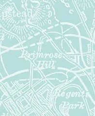 古倫敦地圖 壁紙(薄荷綠)