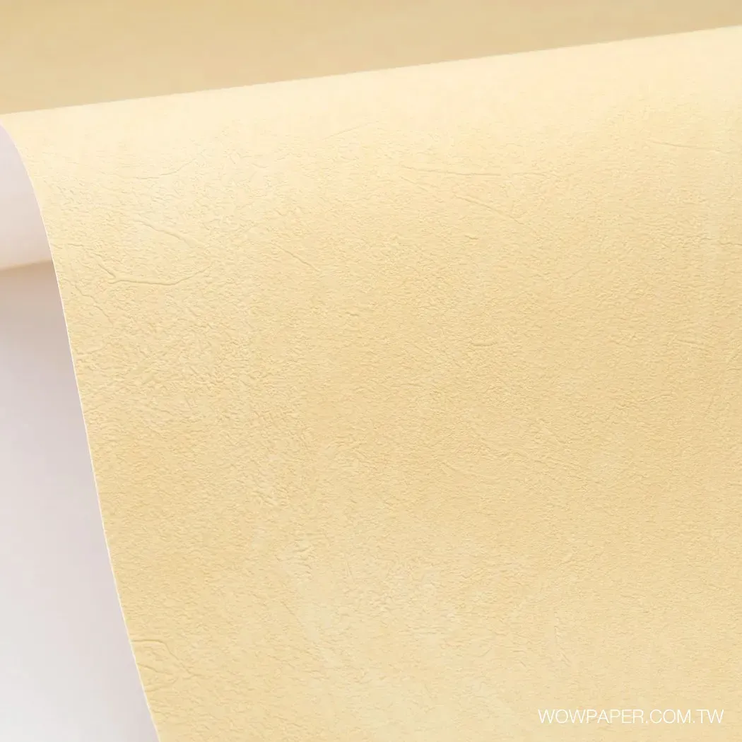 藝術泥灰牆 壁紙(奶黃)