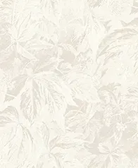 拓印漆工藝葉林 壁紙(灰茶)