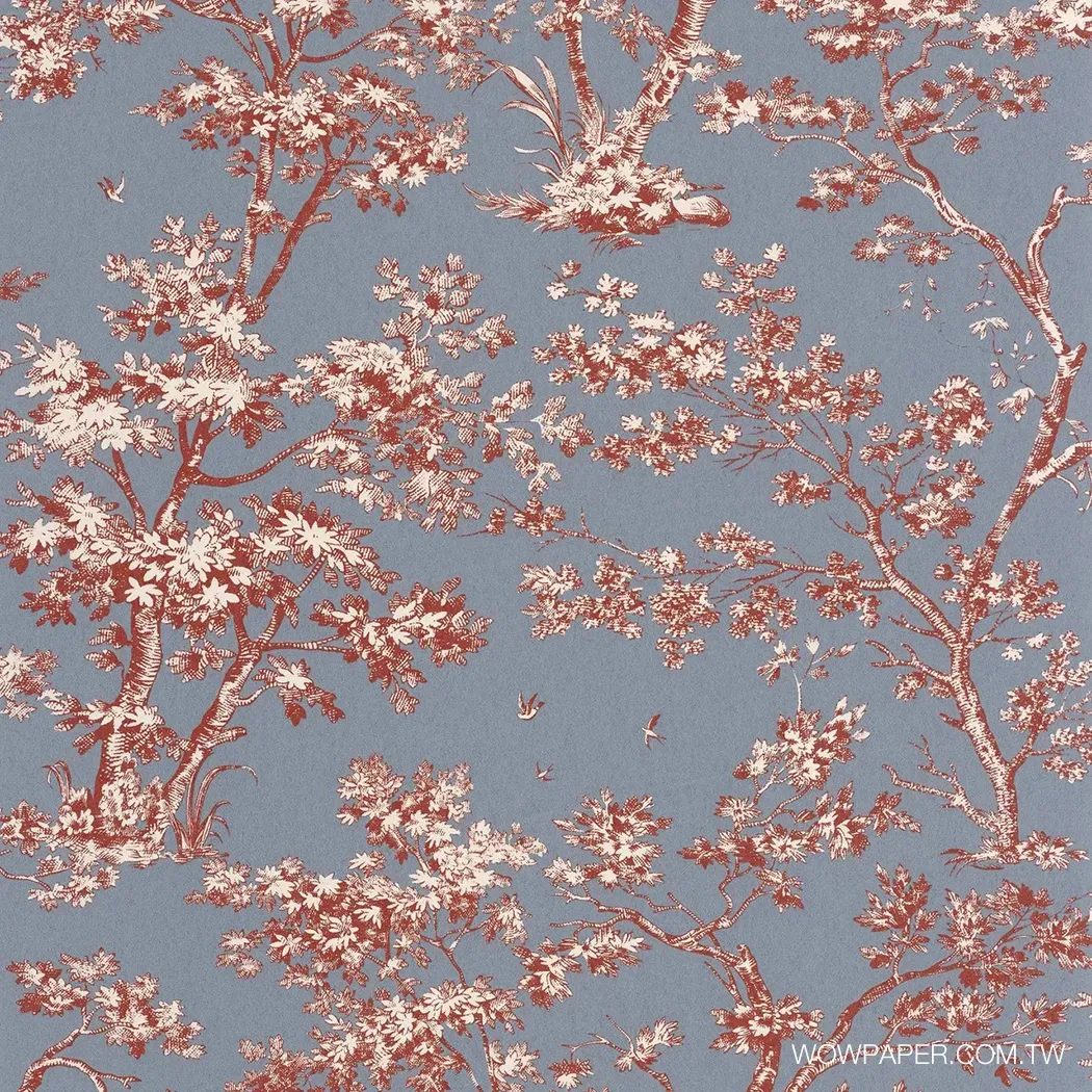 楓丹白露森林 壁紙(紅)