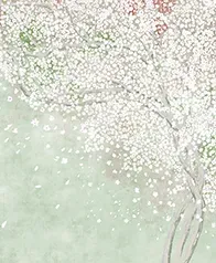 春日花雨 壁畫(綠)