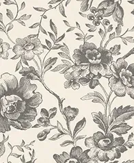 英式玫瑰 壁紙(灰黑)