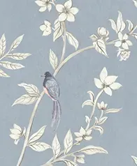 風雅鳥林 壁畫(灰藍)