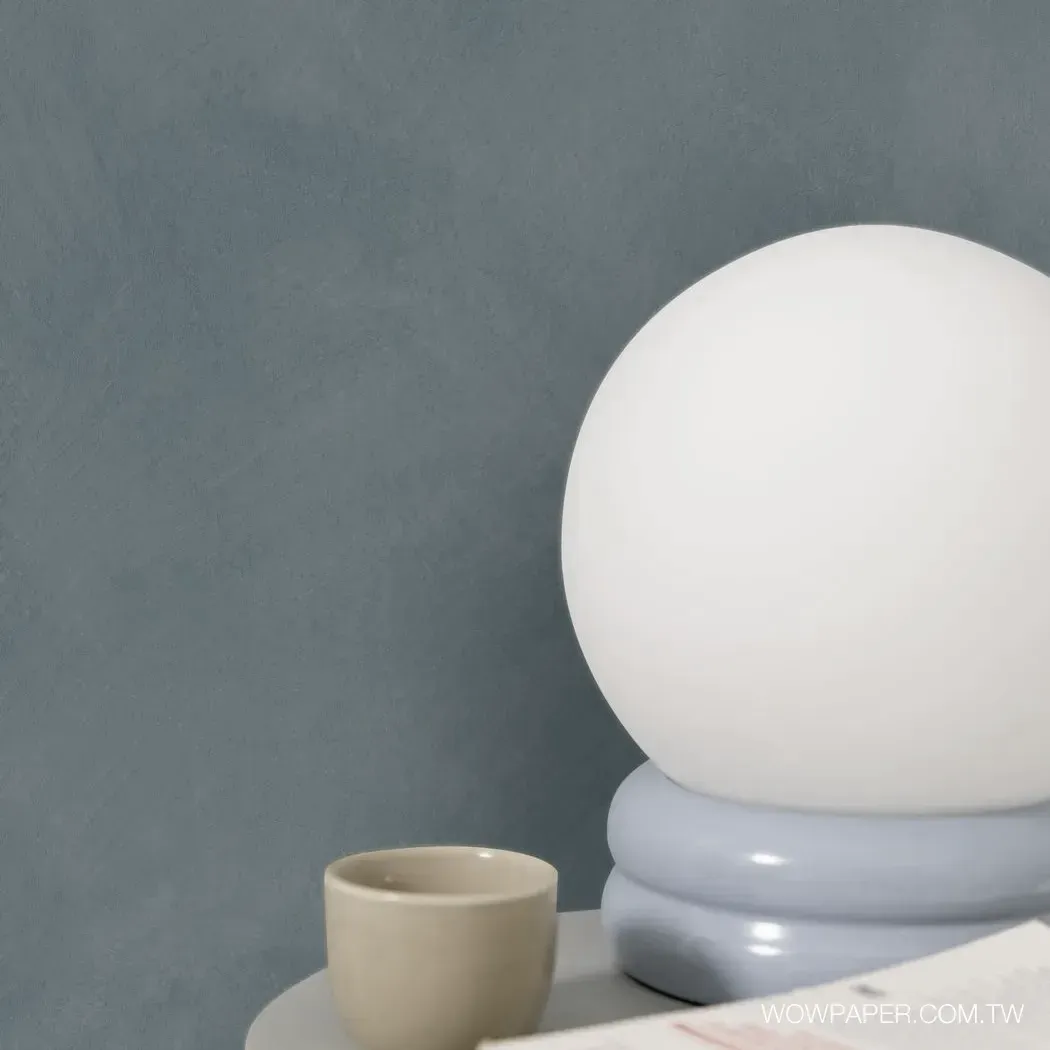 藝術泥灰牆 壁紙(灰藍)