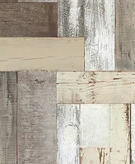 藝術拼接木牆 壁紙