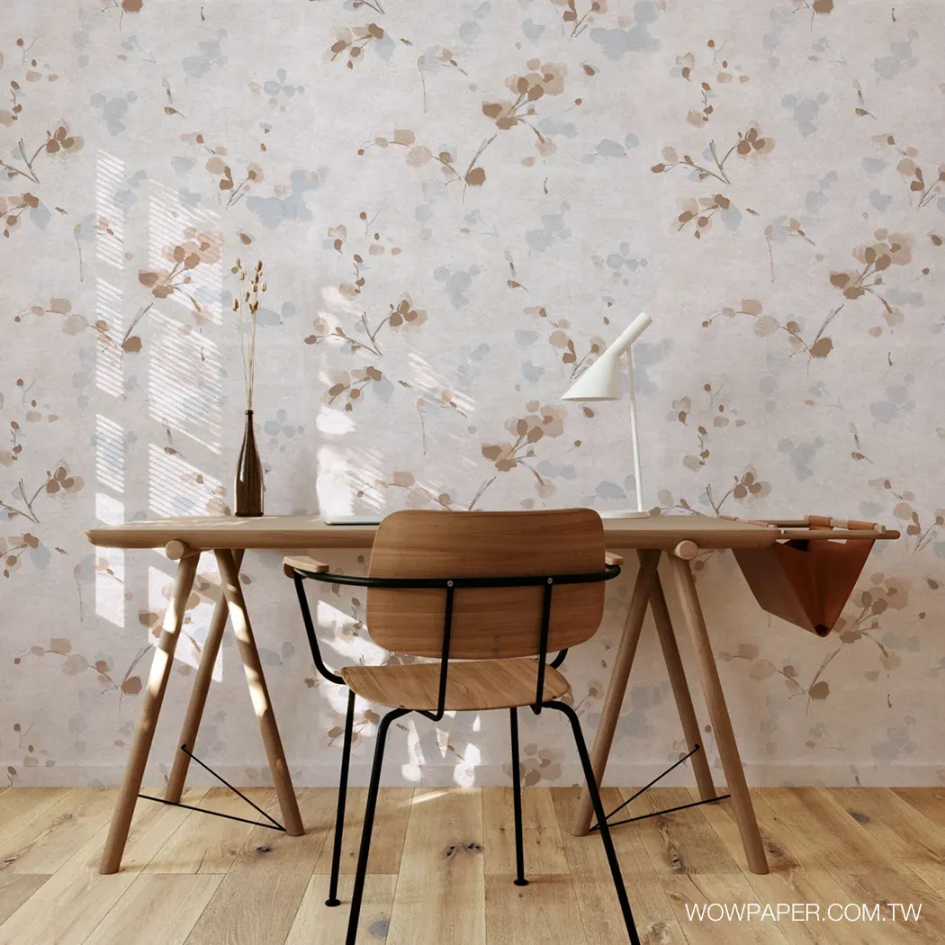 春色花卉 壁紙(棕)