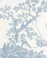 田野風情 壁紙(藍)