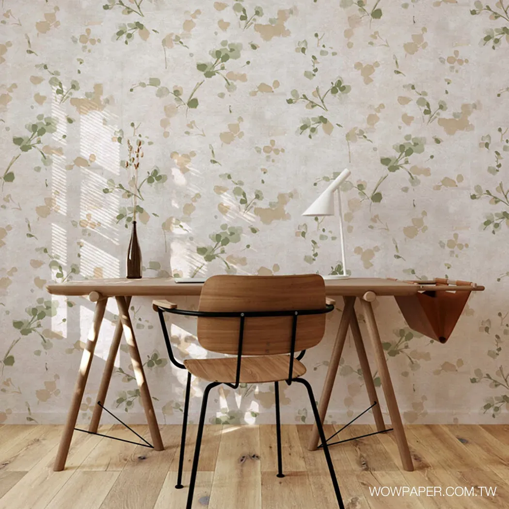 春色花卉 壁紙(綠)