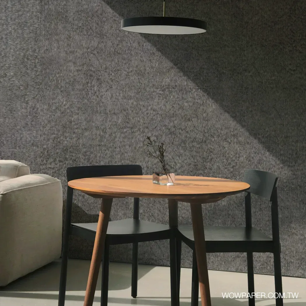 短絨織布紋 壁紙(灰)