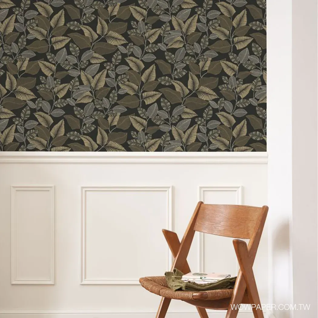 纏繞的藤蔓 壁紙(香檳金)