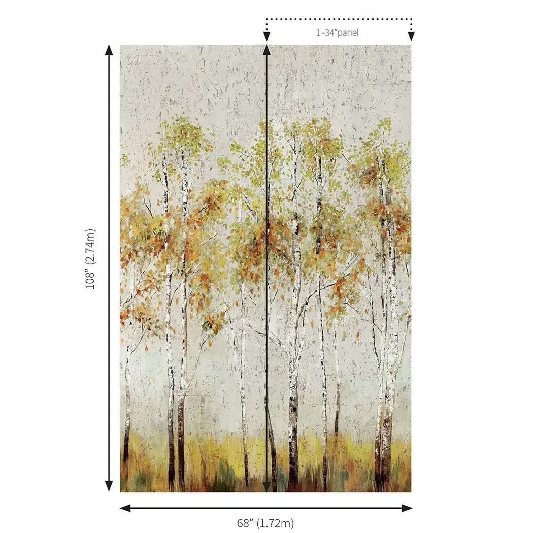 木纖白楊樹林 壁紙尺寸圖