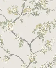 枝椏花卉 壁紙(米杏)