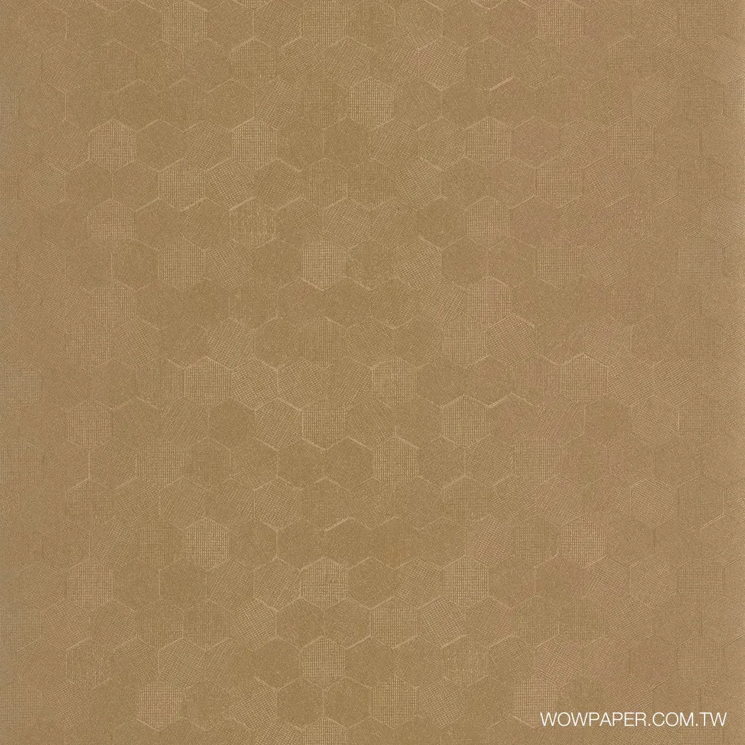 蜂巢刻紋 壁紙(金棕)