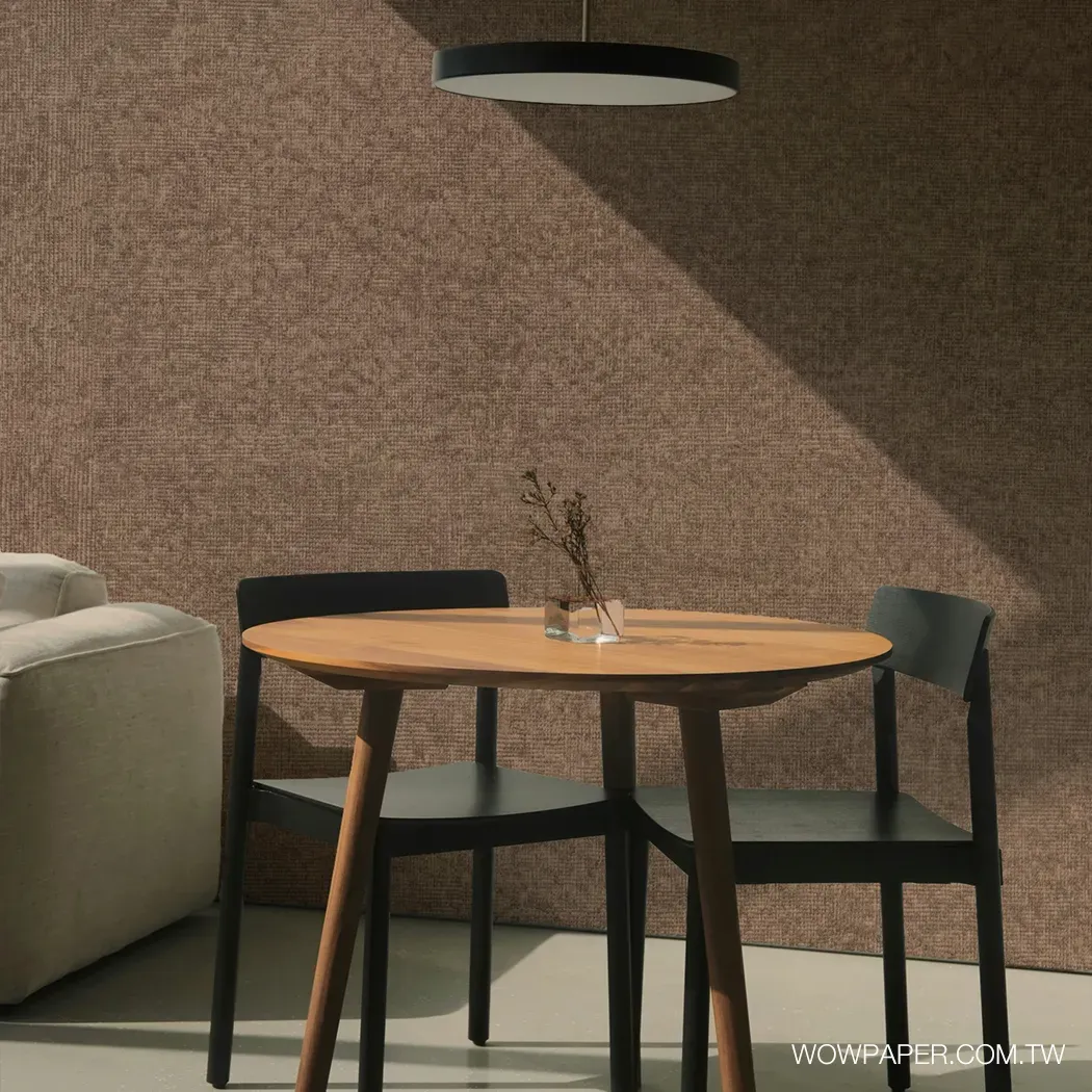 短絨織布紋 壁紙(棕)